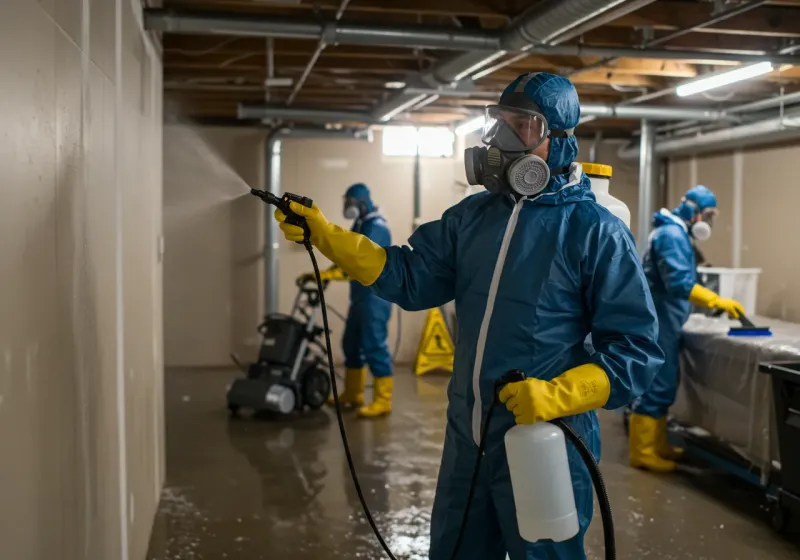 Basement Sanitization and Antimicrobial Treatment process in Aiea, HI